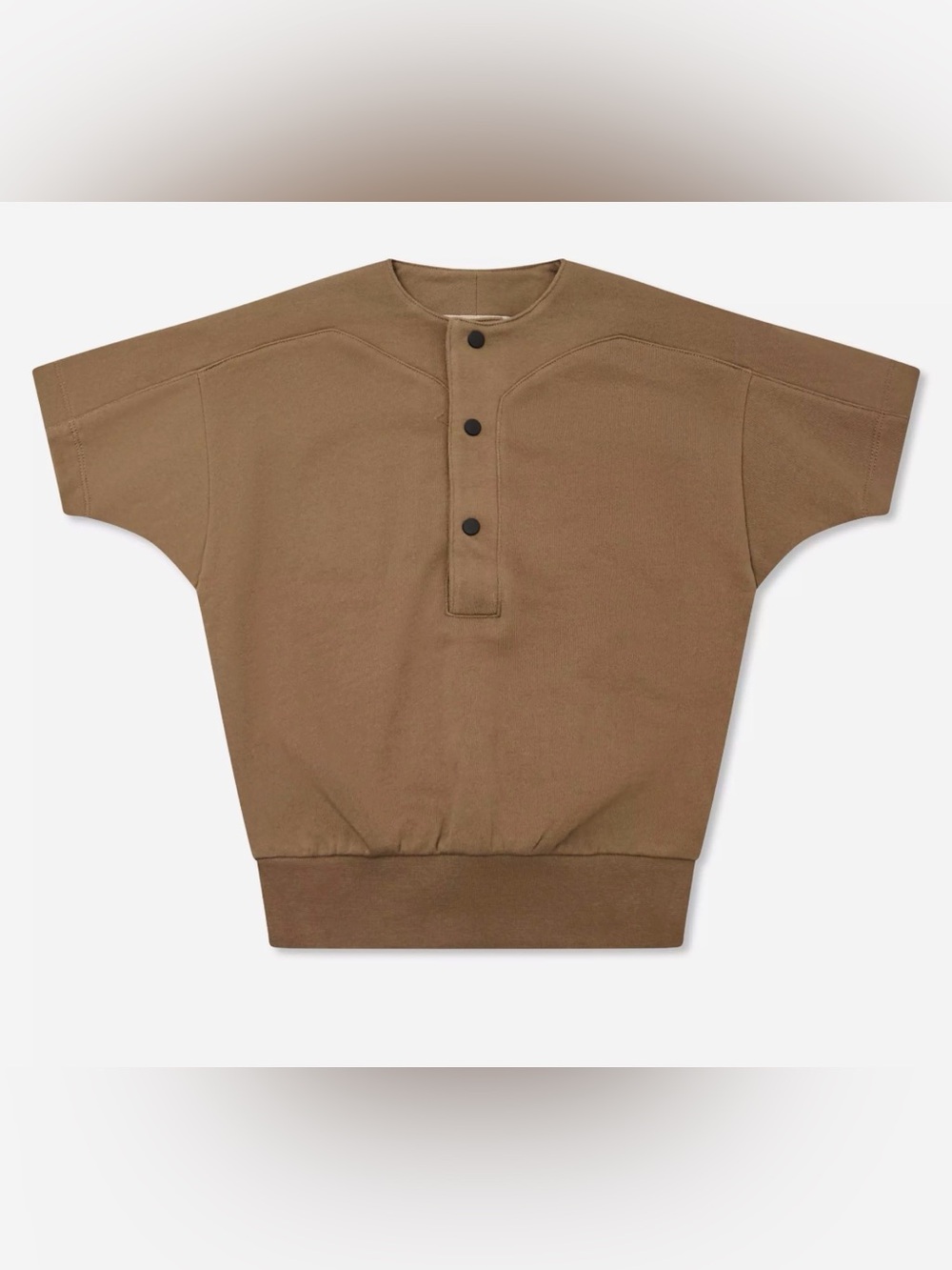 Essentials Fear Of God Unisex Kids' Baseball Henley Long Sleeve T-Shirt